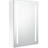  LED kupaonski ormarić s ogledalom sjajni bijeli 50 x 13 x 70 cm | shoptok.hr