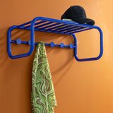 Spinder Design Plava metalna zidna vješalica s policom Retro – | shoptok.hr