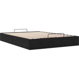  Otomanski okvir kreveta bez madraca crni 140x190 cm baršunasti | shoptok.hr