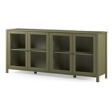 Marckeric Zelena vitrina iz masivnega bora 186x80x40 cm Alessandra – | Shoptok.si