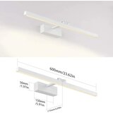 KLIGHTEN 60 cm LED svetilka za ogledalo - 3000 K | Shoptok.si