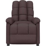  Naslonjač od tkanine tamnosmeđi | shoptok.hr