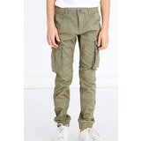 name it Hlače iz tkanine Bamgo 13151735 Zelena Regular Fit | Shoptok.si