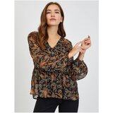 Orsay Brown-black women's patterned blouse - Ladies Cijene