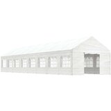 vidaXL Paviljon s streho bel 17,84x4,08x3,22 m polietilen | Shoptok.si