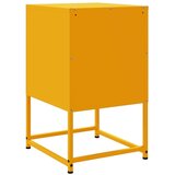 vidaXL Nočna omarica 2 kosa gorčično rumena 36x39x60,5 cm jeklo | Shoptok.si