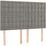  Posteljni okvir z vzglavjem svetlo siv 140x190 cm žamet, (20788590) | Shoptok.si
