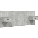  Posteljno vzglavje z omaricami betonsko siv konstruiran les, (20794146) | Shoptok.si