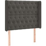  Box spring postelja z vzmetnico LED temno siva 90x200 cm žamet, (20789463) | Shoptok.si