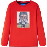  Dječja majica dugih rukava crvena 128 | shoptok.hr