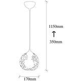 Opviq lights Crna viseća svjetiljka s metalnim sjenilom ø 17 cm Fellini – | shoptok.hr