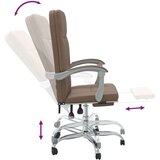  Uredski naslonjač od tkanine smeđi | shoptok.hr