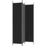 Sobna pregrada s 3 panela crna 150 x 220 cm od tkanine | shoptok.hr
