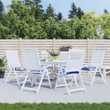 vidaXL Blazina za stol 6 kosov modro bele črte 50x50x7 cm oxford, (20655717) | Shoptok.si