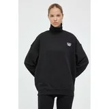 Reebok Classic Bombažen pulover ženska, črna barva