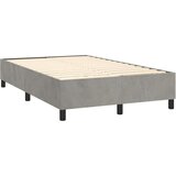 Box spring postelja z vzmetnico svetlo siva 120x200 cm žamet, (20790616) | Shoptok.si