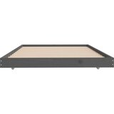  Posteljni okvir siv 90x200 cm trdna borovina, (20726425) | Shoptok.si