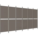 Sobna pregrada s 6 panela antracit 300x200 cm od tkanine | shoptok.hr