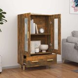  Visoka omarica dimljeni hrast 70x31x115 cm inženirski les, (20653994) | Shoptok.si