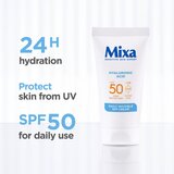 Mixa Hyaluronic Acid Daily Invisible SPF Cream dnevna krema za obraz za vse tipe kože 50 ml za ženske | Shoptok.si