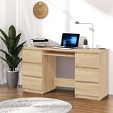  Pisaći stol boja hrasta sonome 140 x 50 x 77 cm od iverice | shoptok.hr