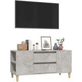 TV ormarić boja betona 102 x 44 5 x 50 cm od konstruiranog drva | shoptok.hr