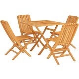  5-dijelni vrtni blagovaonski set od masivne tikovine | shoptok.hr