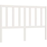  Posteljno vzglavje belo 126x4x100 cm trdna borovina, (20643993) | Shoptok.si