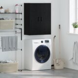 vidaXL Zidni ormarić Zidne Crna 69.5 x 34 x 90 cm Konstruirano drvo | shoptok.hr