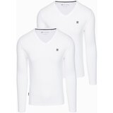 Ombre Men's V-NECK longsleeve set - mix 2 | Shoptok.si