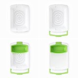 InnovaGoods Bijelo-zelena podesiva daska za rezanje 3u1 | shoptok.hr