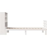 vidaXL Knjižna postelja brez ležišča bela 90x190cm trdna borovina | Shoptok.si
