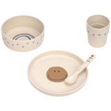 Lässig komplet jedilni set PP/celuloza happy rascals smile sky blue | Shoptok.si