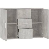  Komoda siva boja betona 91 x 29,5 x 65 cm od konstruiranog drva | shoptok.hr