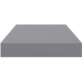  Plutajuće zidne police 2 kom sive 40 x 23 x 3,8 cm MDF | Eponuda.com
