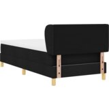  Črna Box Spring postelja z vzmetnico - 80x200 cm Tkanina, (22051012) | Shoptok.si