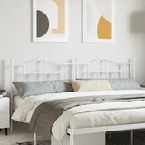 vidaXL Kovinsko vzglavje belo 200 cm Cene