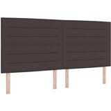  Krevet s podnicom madracem i klupicom tamno smeđa 200x200 cm tkanina | shoptok.hr