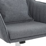 Livetastic vrtljivi stol kovina, umetna masa, tekstil temno siva | Shoptok.si