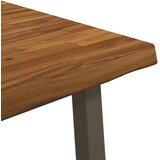  70 x 70 x 75 cm Čvrsto drvo akacije Prirodna i kava Četvrtasti | shoptok.hr