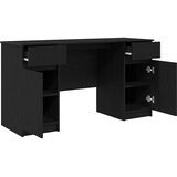  Stol s ladicama Crni hrast 140 x 49 x 76 cm Konstruirano drvo | shoptok.hr
