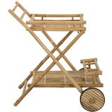  Kolač s čajem na kotačima Prirodna 79 x 67.5 x 84 cm Bambus | shoptok.hr