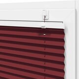 vidaXL Plisirana roleta Bordeaux crvena 120x150 cm Širina tkanine | shoptok.hr