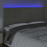  Uzglavlje svjetlosivo 160x5x118/128 cm baršunasto | shoptok.hr