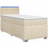  s box springom, madracem i LED-om Krem 100 x 200 cm | shoptok.hr
