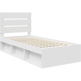  Krevetna konstrukcija Bijelo 100 x 200 cm Čvrsto borovo drvo | shoptok.hr