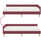  Kutni krevetni okvir s madracem Ostalo 2 pcs Siva tkanina | shoptok.hr