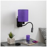  Brilagi - LED zidna lampa NUBILA 1xE27/25W/230V + LED/3W crna/ljubičasta | Eponuda.com