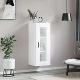 vidaXL Stenska omarica bela 34,5x34x90 cm | Shoptok.si