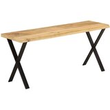  Klupa sa živim rubom 105 cm od masivnog drva manga | Eponuda.com